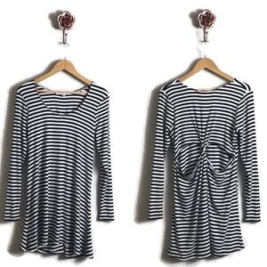 Lovers + Friends‎ Striped Knot Back Cutout Dress Small
